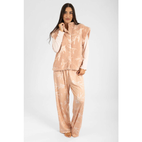 Chaleco feather Rosa antique