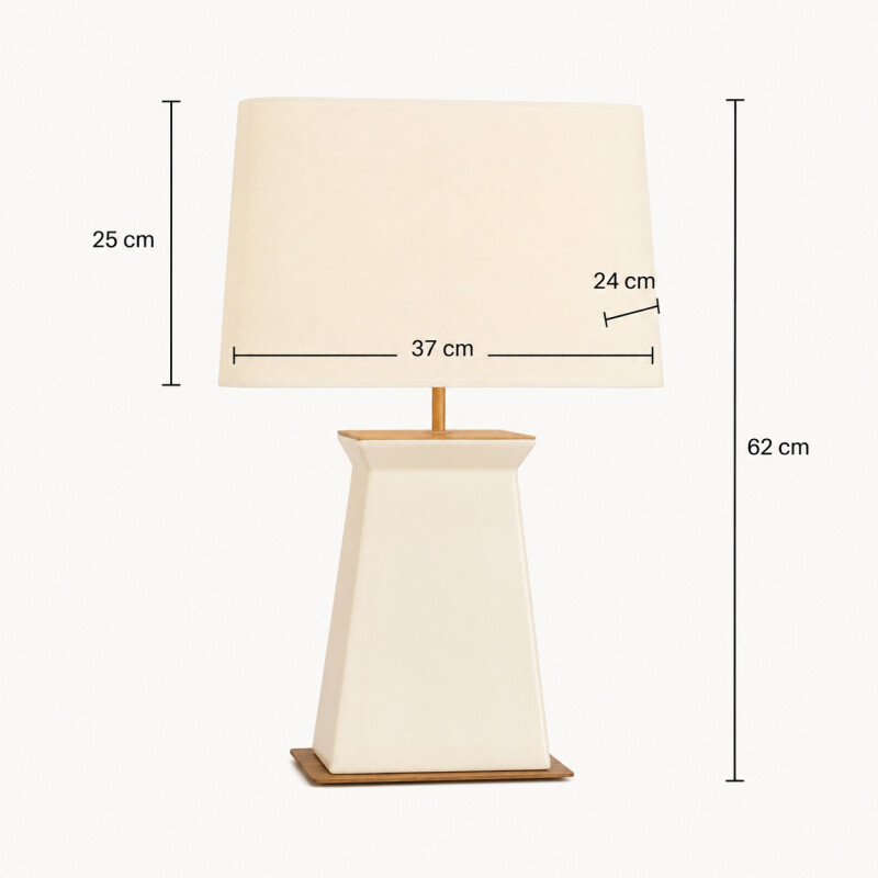 Lámpara de Mesa en Cerámica Esmaltada Lámpara de Mesa en Cerámica Esmaltada