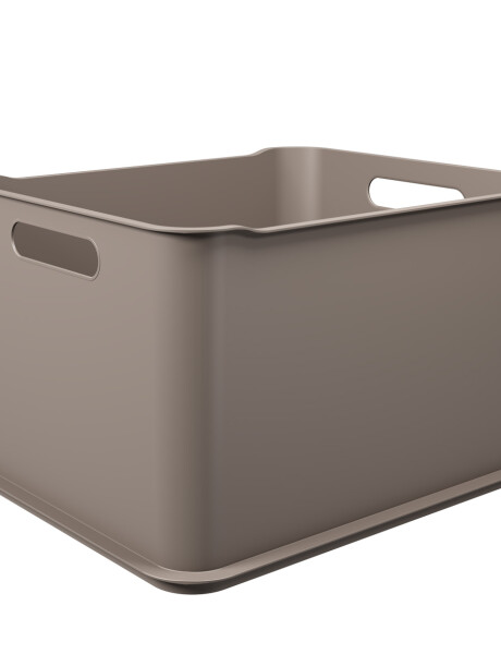 CANASTO PLASTICO RECTANGULAR WARM GRAY COZA. 38x32x23CM CANASTO PLASTICO RECTANGULAR WARM GRAY COZA. 38x32x23CM