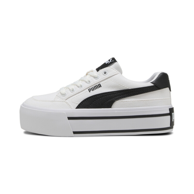 Championes PUMA Court Classic Platform Mujer 402329 01 Blanco-negro