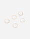 Sets Anillos Metal Set De Anillos Con Strass - Dorado