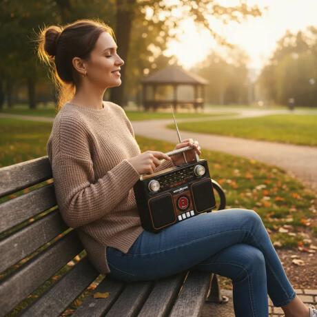 Radio Portátil Nordmende Multibanda AM/FM/SW BT USB TF Negro