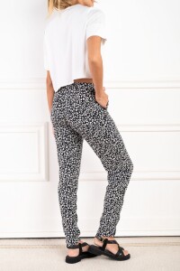 Pantalón Viscosa Print Negro