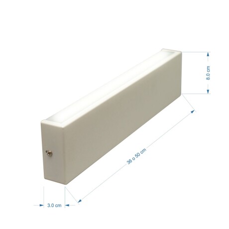 Aplique Luz Led Bidireccional P/pared Wh-l 001