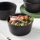 Set x6 Bowl recto Stoneware 700 ml NEGRO