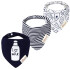 Set baberos bandana x3 milk navy
