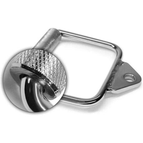 Estribo Agarre Macizo Para Polea Multigym Gimnasio Plateado