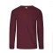 Camiseta a la base manga larga - Bordo
