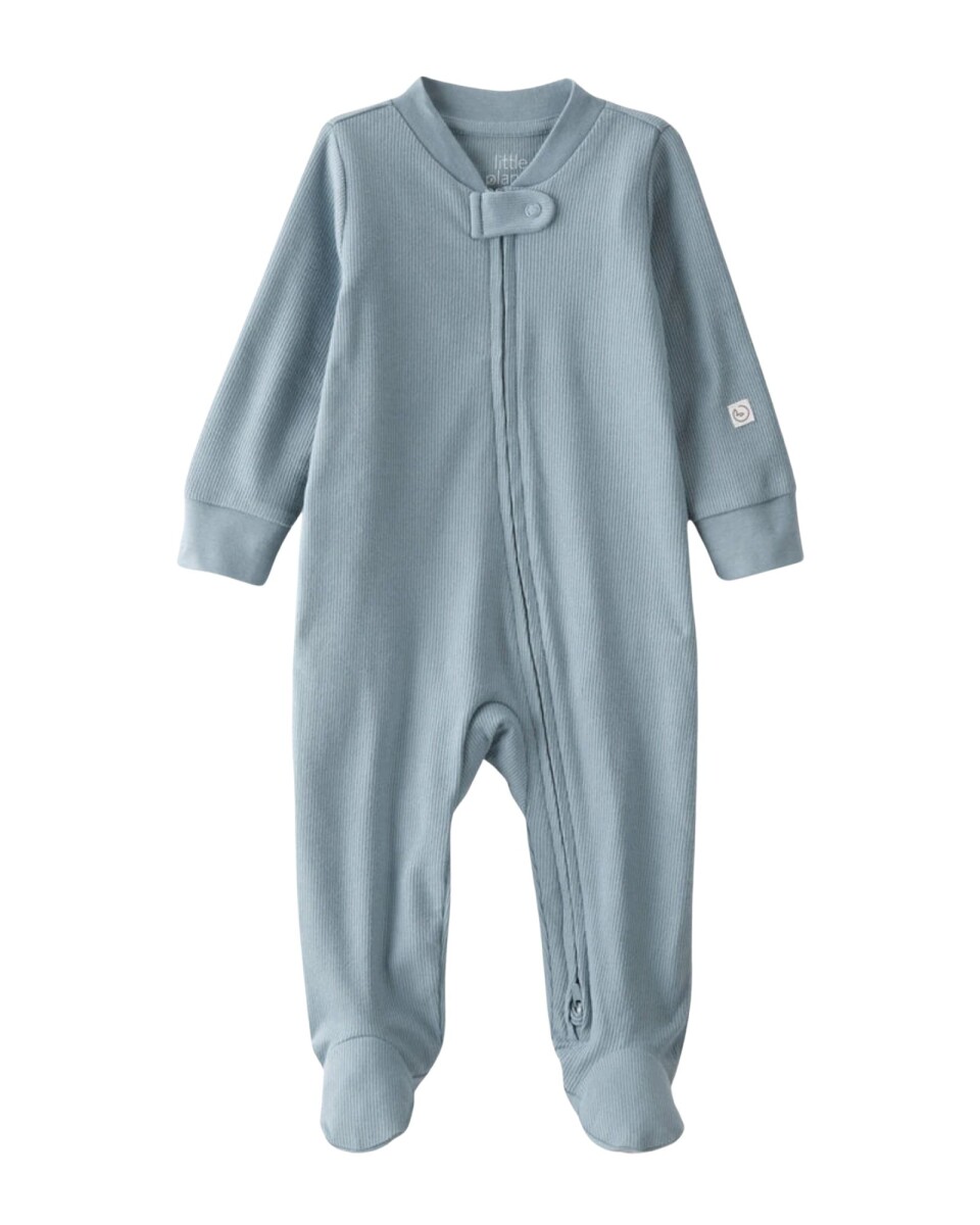 Pijama una pieza de algodón orgánico con pie 