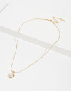 Cadena Corta con Dije Perlas Collar Con Perla - Dorado
