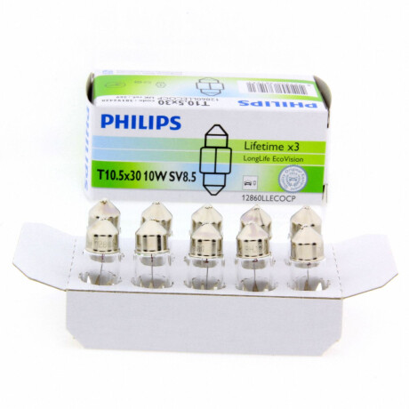 LAMPARA - FEST T10 TUBULAR 12V 10W 10X31 PHILIPS LAMPARA - FEST T10 TUBULAR 12V 10W 10X31 PHILIPS