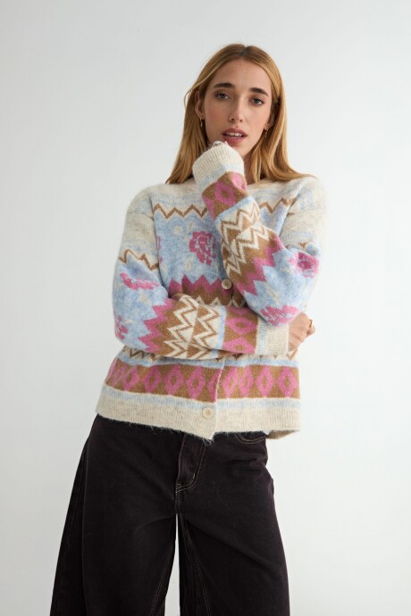 CARDIGAN CALICANTO ROSADO