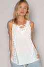 TOP SIN MANGAS Blanco