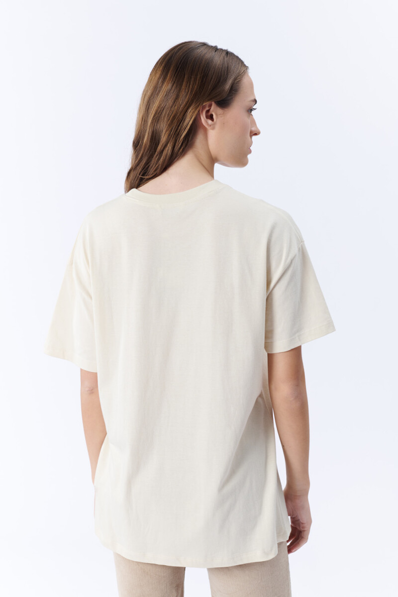 Remera oversize Estampa Tigre Crudo