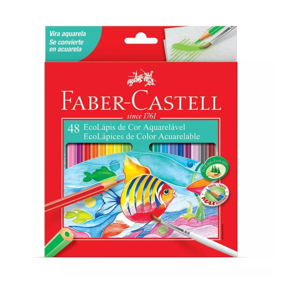 Lápices de Colores Acuarelables FABER CASTELL x48 
