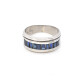 Anillo En Oro 18K Blanco Con Zafiros Anillo En Oro 18K Blanco Con Zafiros