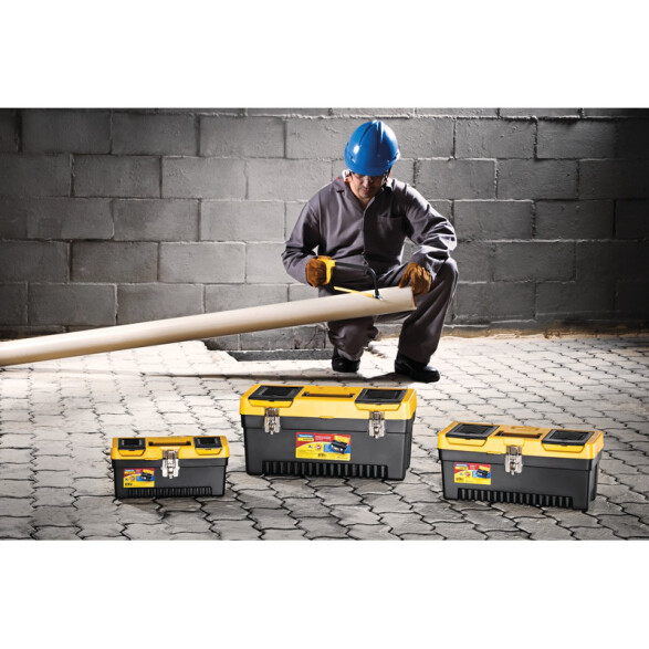 Caja de herramientas 20", cierres metálicos -TRAMONTINA TN0827