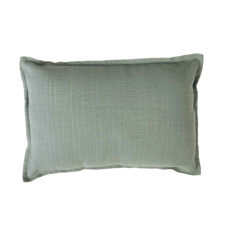 FUNDA ALMOHADÓN ALGODON VERDE C/BORDE