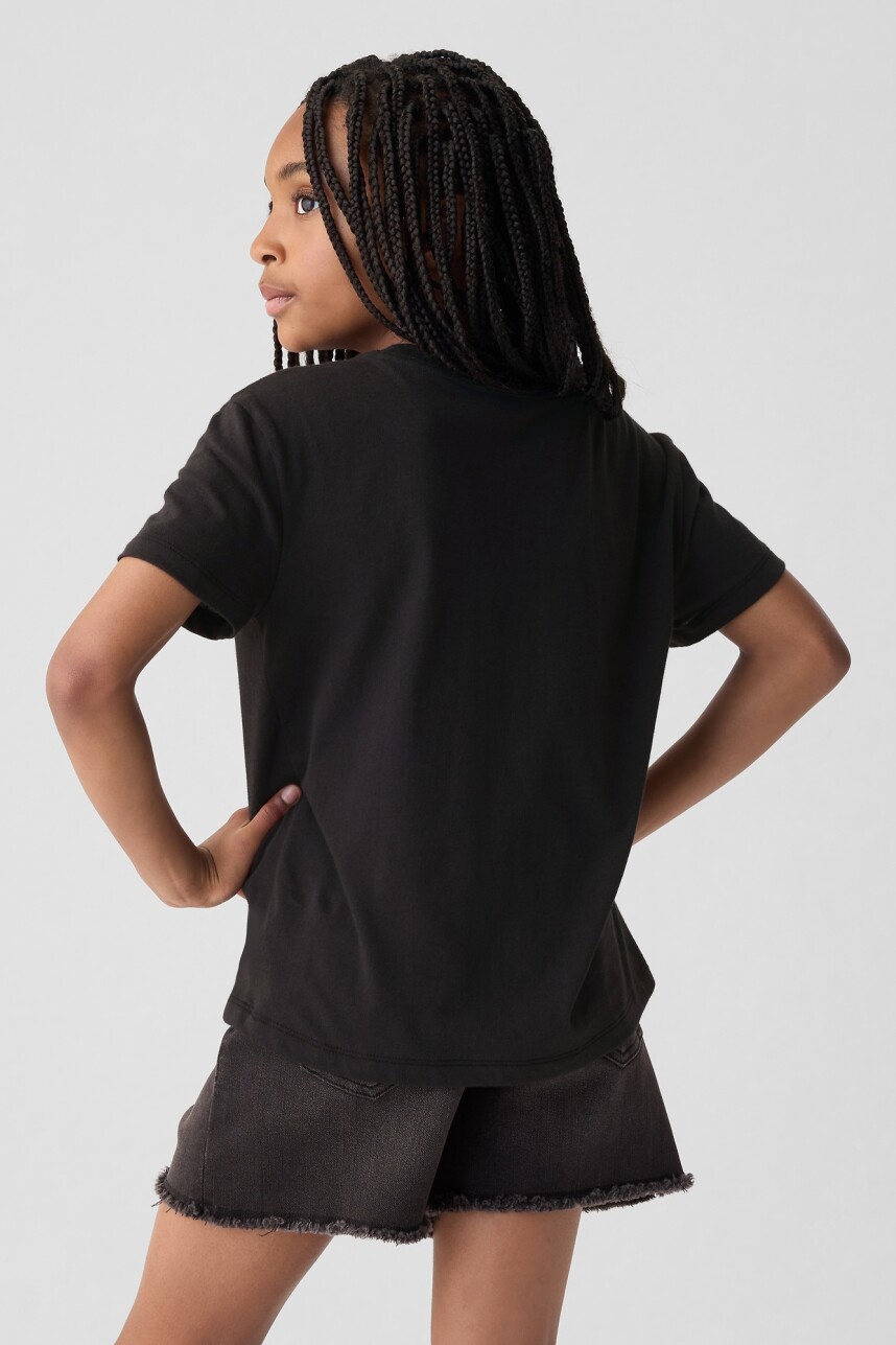 Remera Gráfico Con Lentejuelas Niña Moonless Night