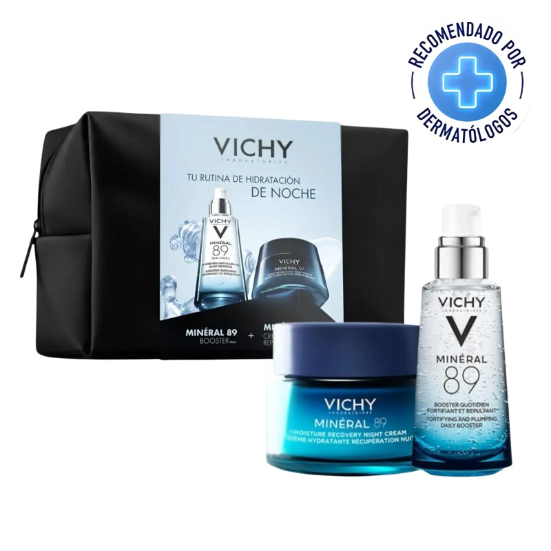 Set Vichy sérum mineral 89 booster 50 ml + crema night 50 ml Set Vichy sérum mineral 89 booster 50 ml + crema night 50 ml