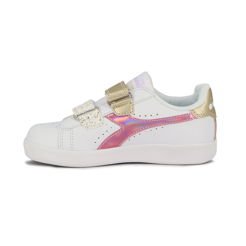 Diadora KNOCK ON Lifestyle Infantil / Blanco-Rosa Blanco-Rosado