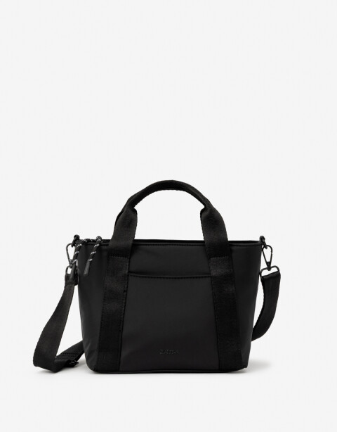 City Nylon Cartera City Con Correa - Negro