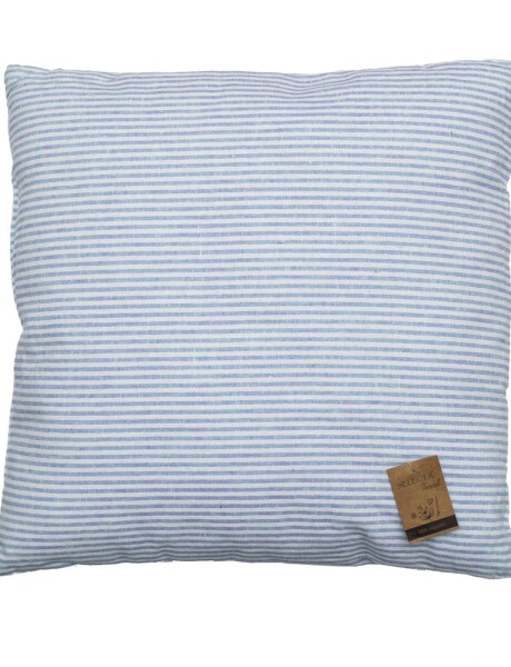 ALMOHADON ALGODÓN 40x40CM CELESTE CON LINEAS ALMOHADON ALGODÓN 40x40CM CELESTE CON LINEAS