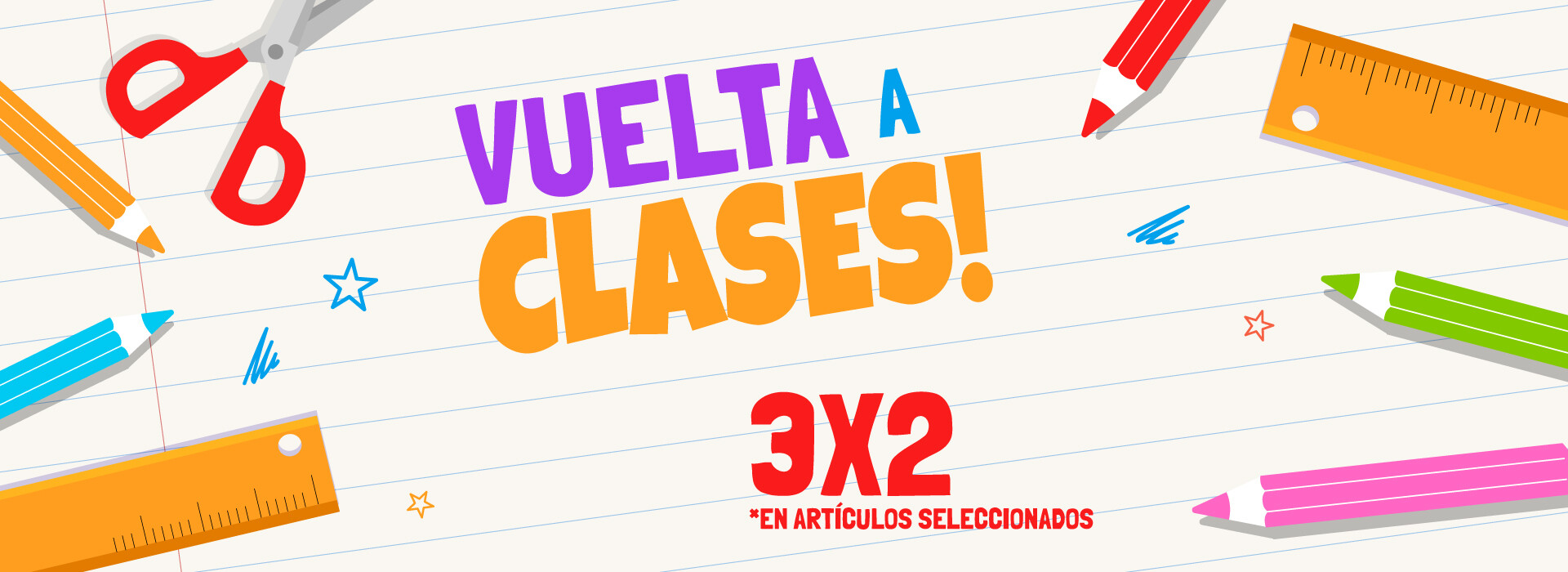 vuelta a clases 3 x 2