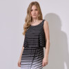 Vestido Maxi Print NEGRO/BLANCO