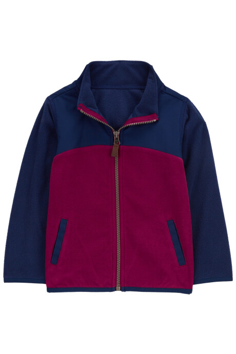 Campera de micropolar, diseño colorblock Campera de micropolar, diseño colorblock
