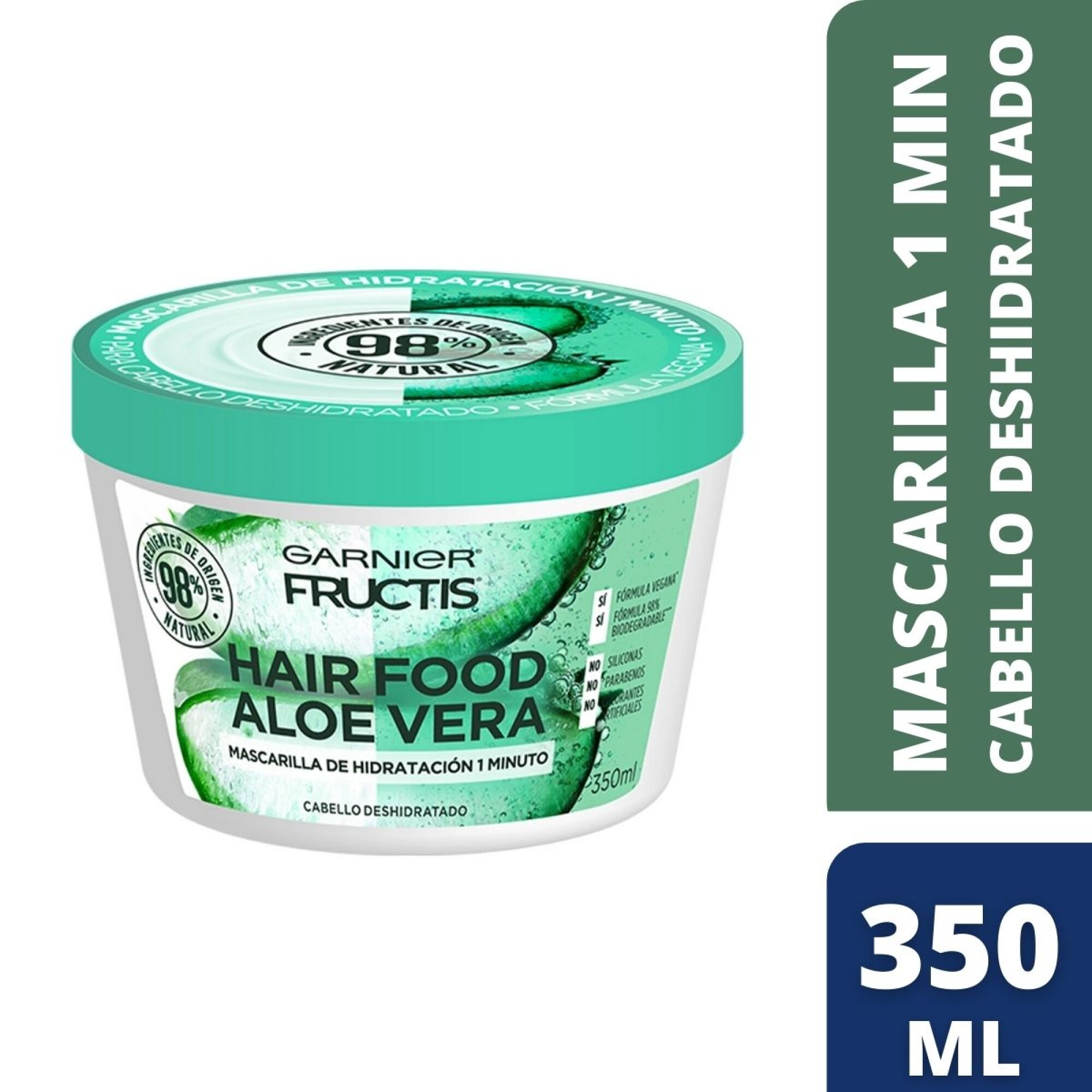 parilla En detalle prototipo Mascarilla Garnier Fructis Hair Food Alóe Vera 350 ML — Coral
