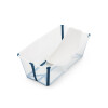 Bañito Plegable con Soporte Cuchara Flexibath Stokke Transparente / Azul