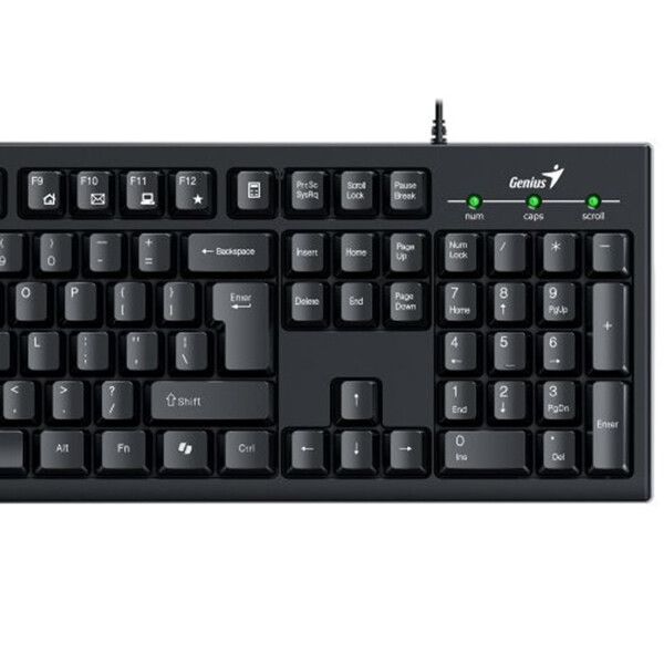 Combo Genius Km-100se Teclado Y Mouse Negro Usb COMBO GENIUS KM 100SE NEGRO