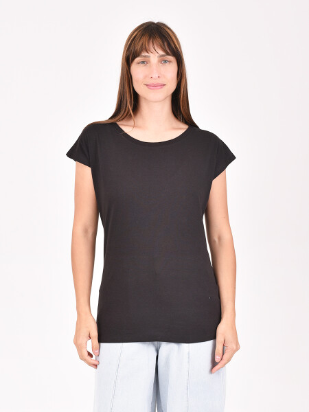 REMERA BASICA VELTO NEGRO