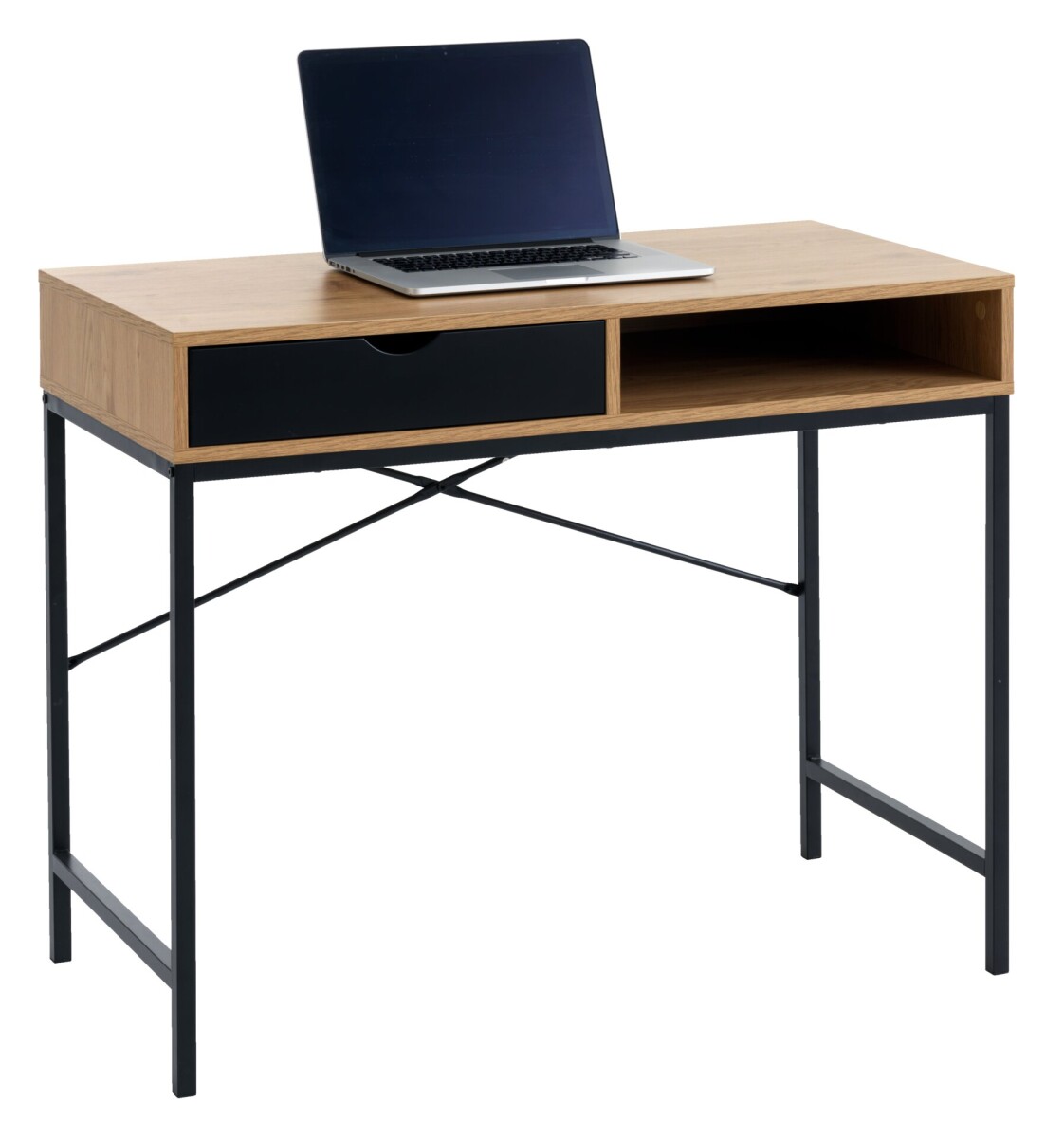 Escritorio TRAPPEDAL 48x95 roble/negro 