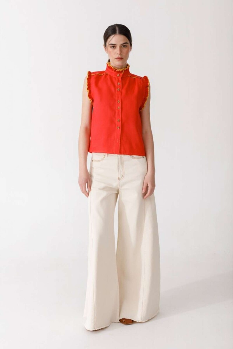 Pre Venta Blusa Cereza Detail - Rojo 