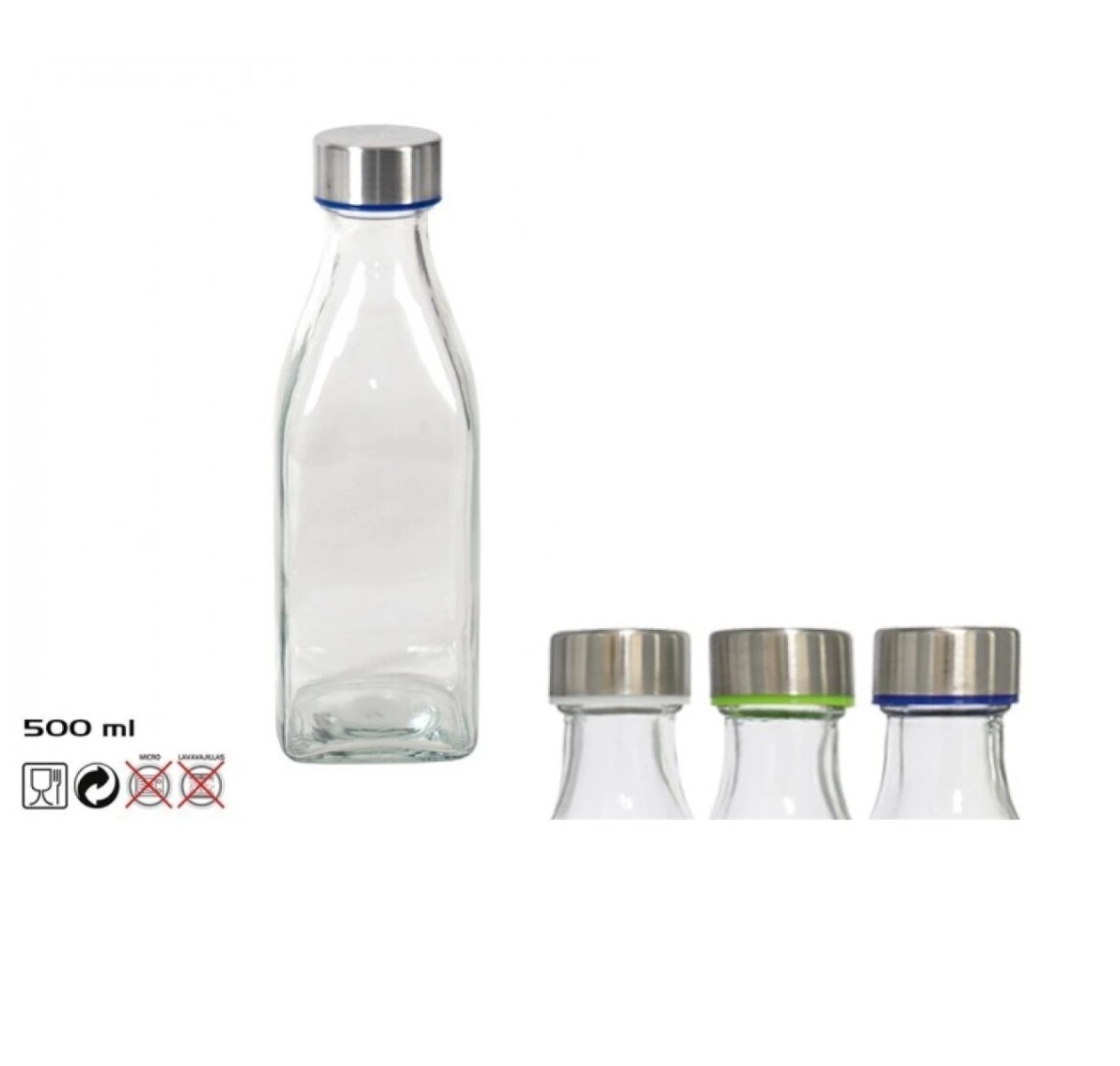 Botella Denver 500 ml con Tapa de Acero 