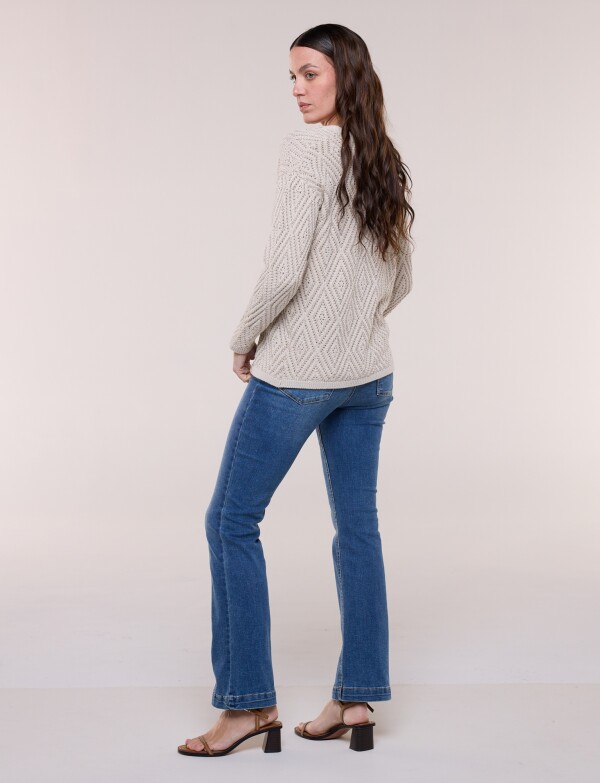 Buzo Algodon Rombos BEIGE/MULTI
