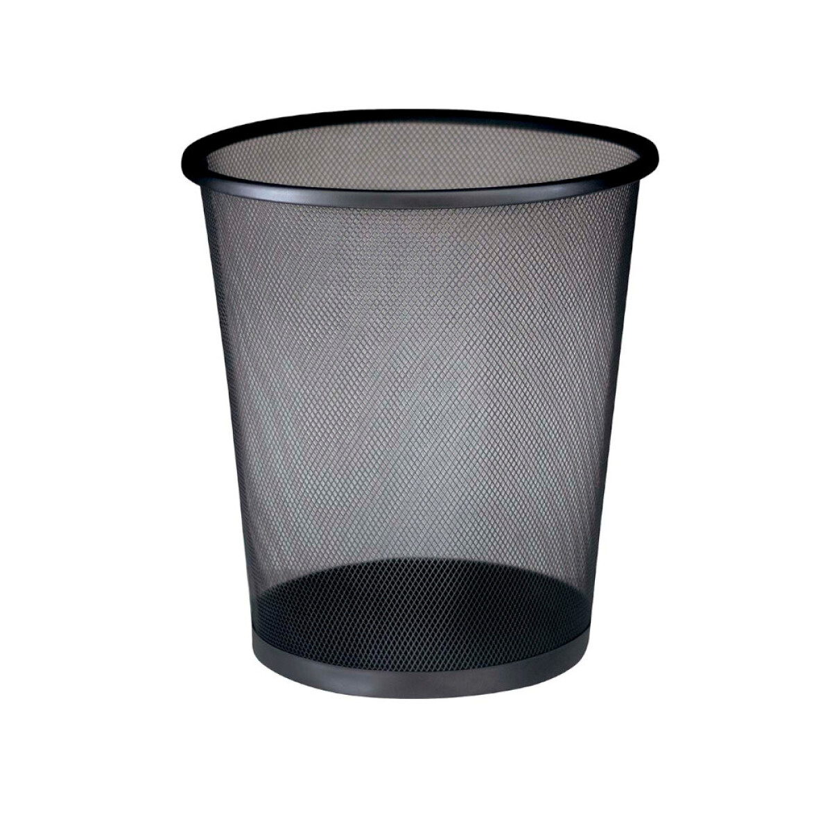 PAPELERA ACERO NEGRA 16 Lts 