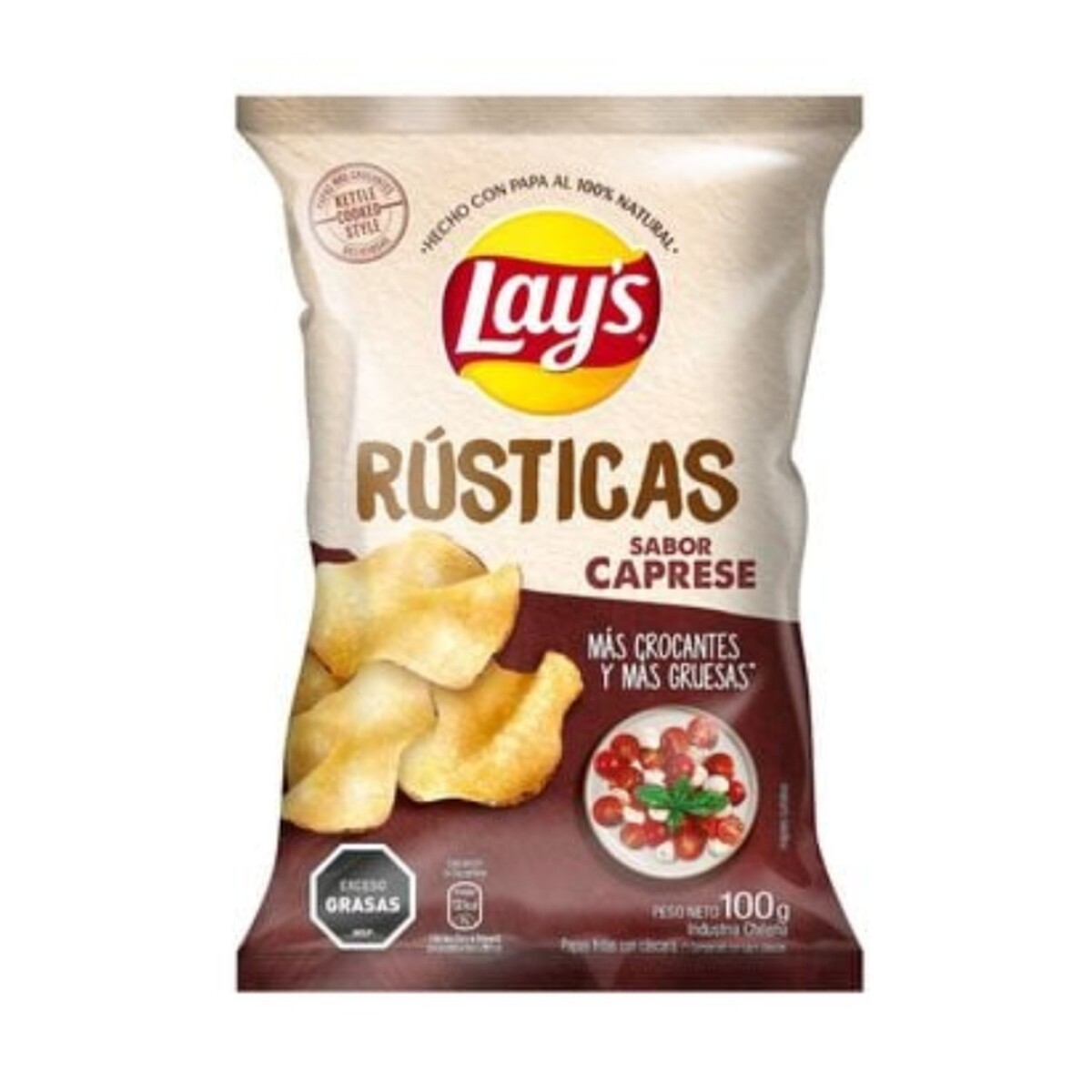 LAYS RUSTICAS CAPRESE 100G 
