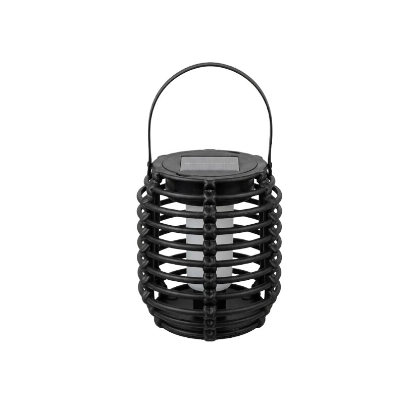 LAMPARA LED SOLAR NEGRA 10X11CM Unica