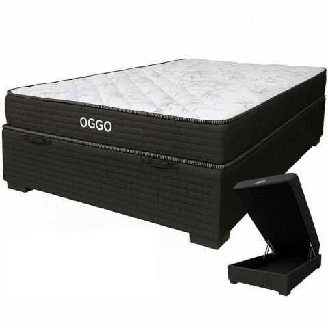 Sommier Baul SUPER MEGA Oggo® - Espuma - GARANTIA 1 AÑO 1y1/2 Plaza - 110 cm