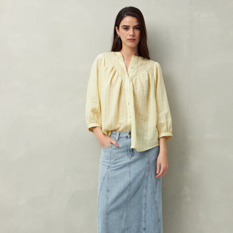 CAMISA ANTON AMARILLO PASTEL
