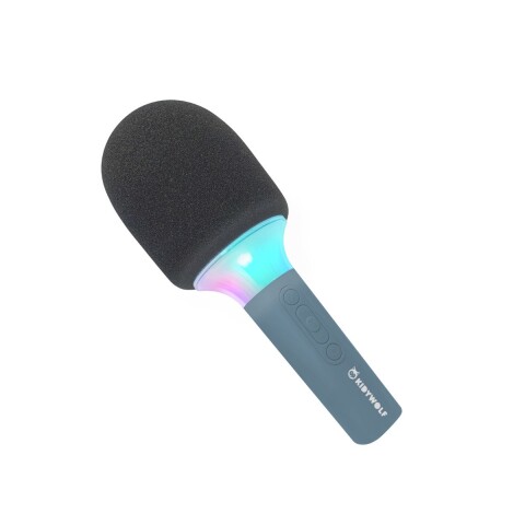 Micrófono Infantil con luces Bluetooth Usb Recargable Azul