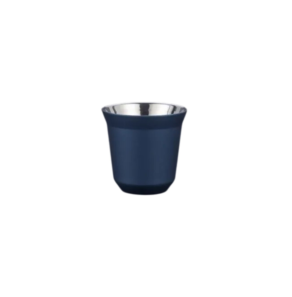 Taza pocillo de acero doble pared - 80ml - Azul 