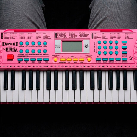 Órgano Musical Teclado Piano 61 Teclas Mozart Español Rosa