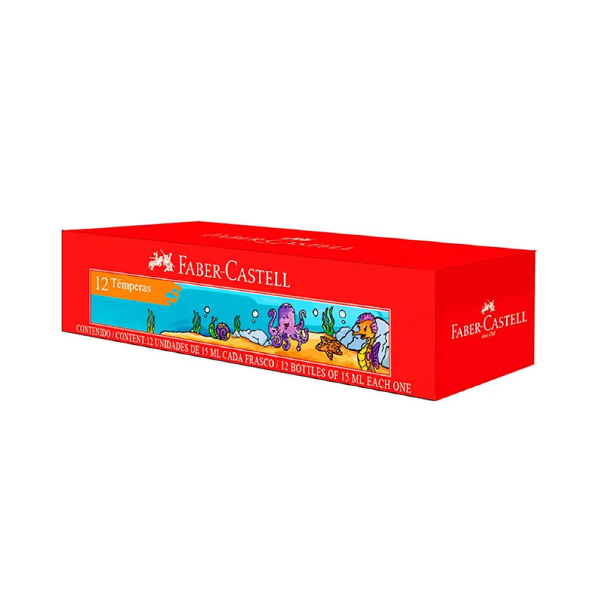 Temperas FABER CASTELL x12 Unidades - Marrón 