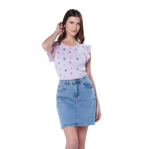 POLLERA XS-XXXL AZUL CLARO