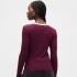 INTL LS MOD RIB CROP TEE TUSCAN RED