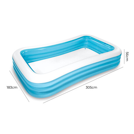 Pisicina Gomón Inflable Familiar Rectangular Intex 1050 L Pisicina Gomón Inflable Familiar Rectangular Intex 1050 L